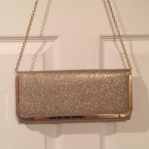 Aldo Gold Sparkly Clutch